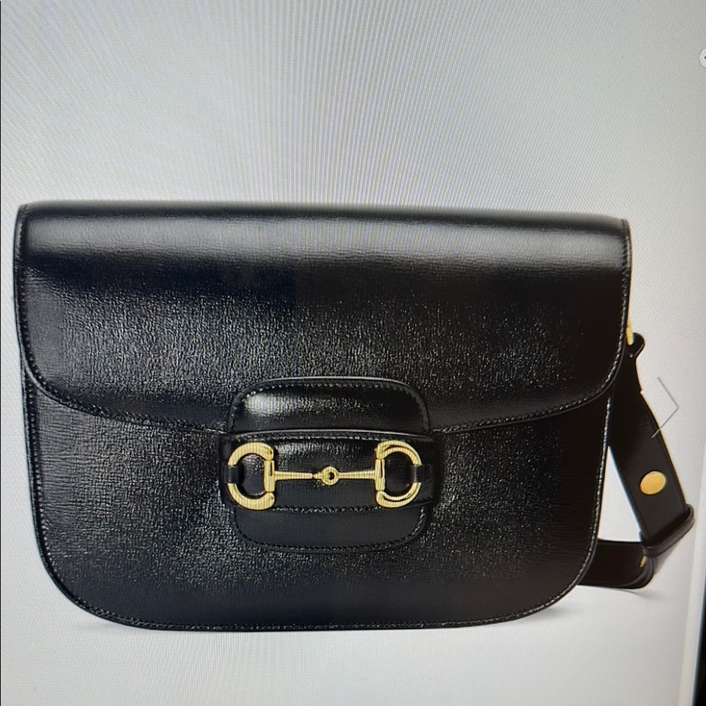 Gucci Black Leather Shoulder Bag
